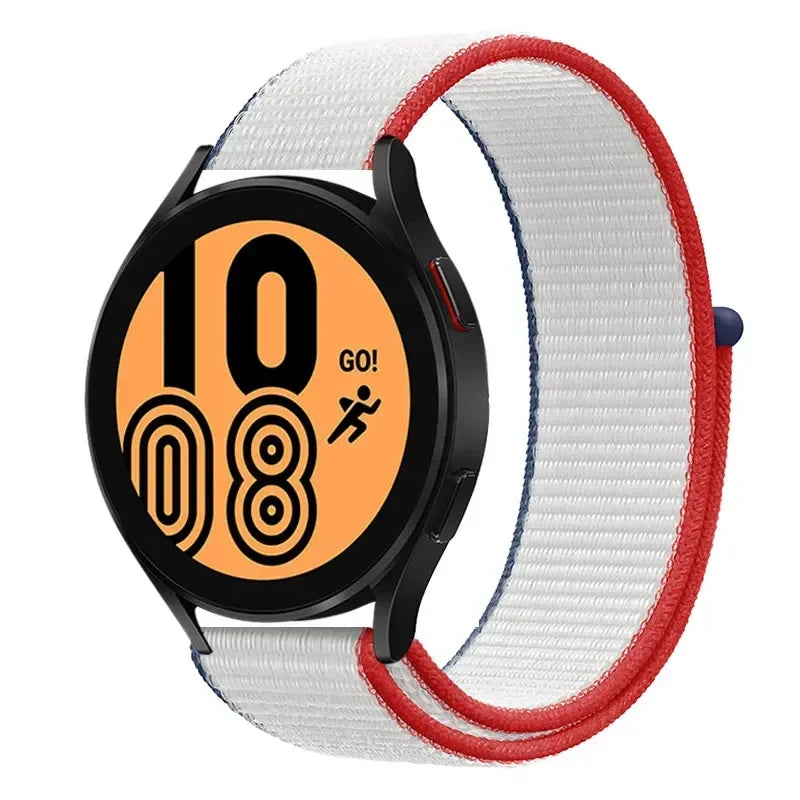 Nylonowy pasek sportowy do smartwatcha 20mm 22mm Oddychający Lekki Pasek typu Loop na nadgarstek Regulowany Trening Fitness | Sansoti