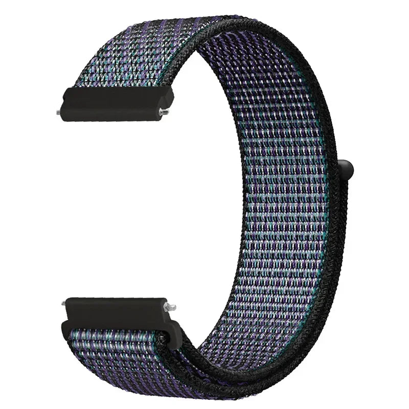 Verstellbares Nylon-Sportarmband für Smartwatches, 20 mm, 22 mm, atmungsaktives Armband, Sportuhr, leicht, Fitness | Sansoti