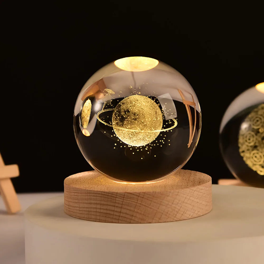 3D Galaxy Bol Nachtlampje met USB-voeding – Hemelsfeer voor Kinderkamer en Slaapkamer | Sansoti