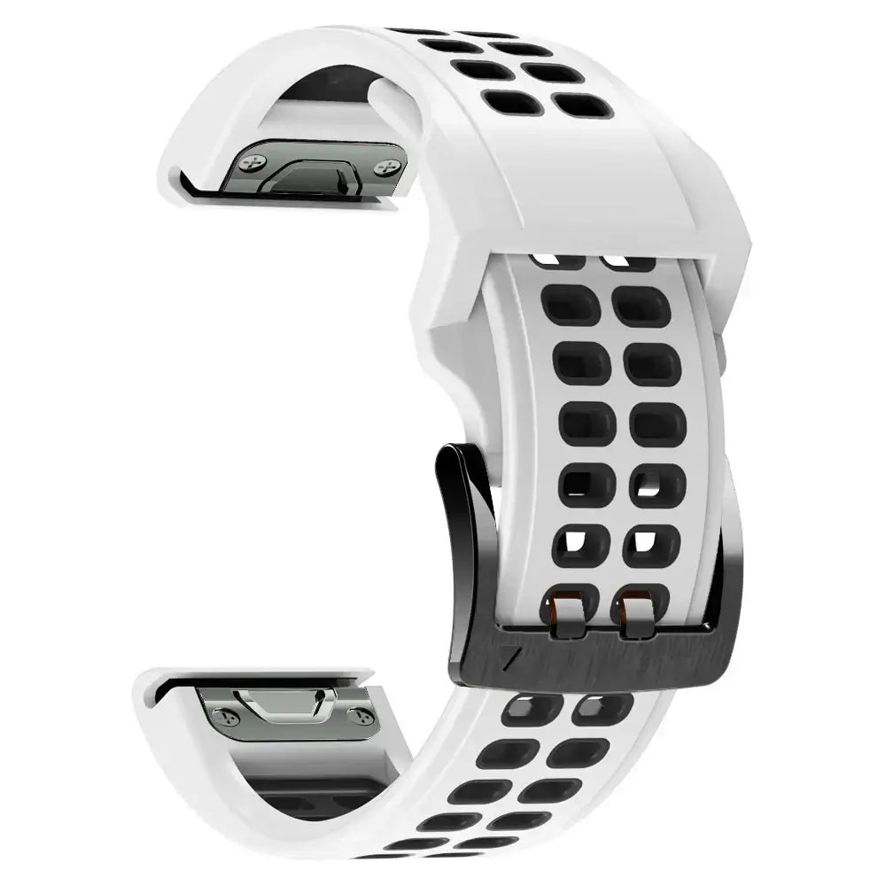 Silicone Watchband QuickFit System Breathable Adjustable 22mm 26mm Sports Watch Smartwatch Wristband | Sansoti