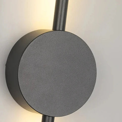 Smalle wandlamp LED aluminium zwart 60-100cm slaapkamer gang studeerkamer warmwit indirect sfeerlicht modern | Sansoti