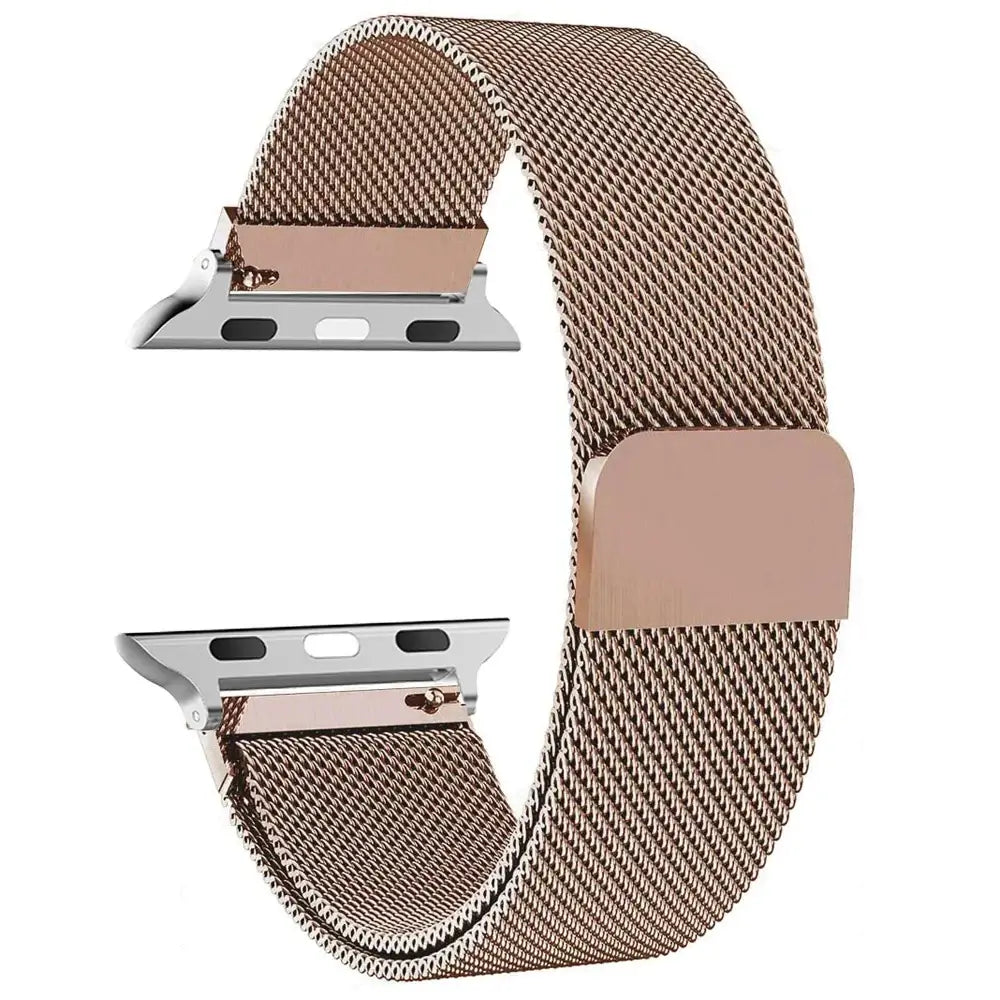 Magnetisches Uhrenarmband aus Edelstahl-Mesh, verstellbar, Smartwatch-Zubehör, 38–49 mm, universell | Sansoti