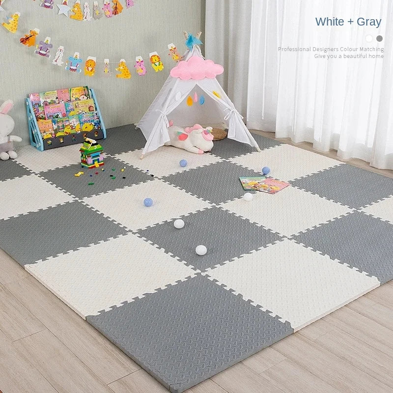 Tapis Puzzle Bébé Mousse EVA Dalles 30x30cm Antidérapant Tapis de Jeu Enfants Tapis Ramper Sol Doux Chambre Bébé Salle de Jeu | Restfield