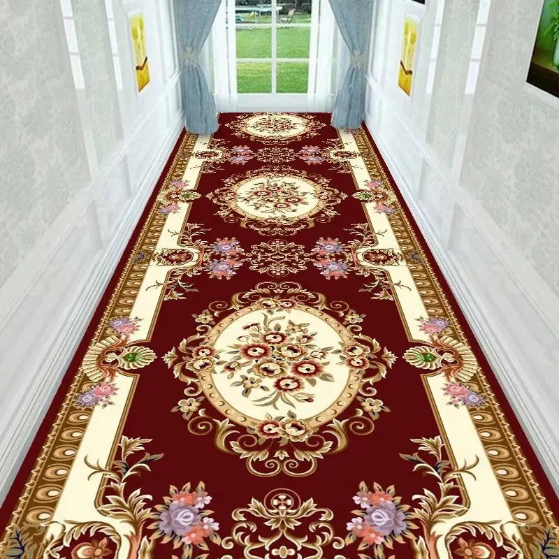 Runner rug Non-Slip Hallway Rug Polyester Washable Decorative Persian Pattern for Entryway Balcony Corridor | Sansoti
