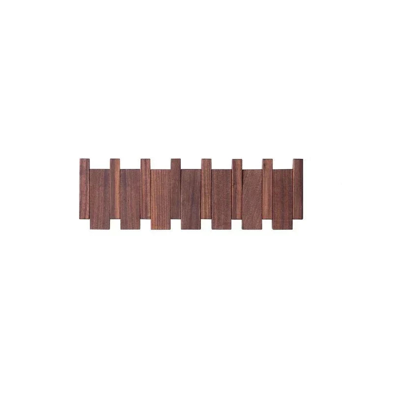 Magnetische Wandkapstok met Inklapbare Haken | 4-10 Haken | Hout | Sansoti