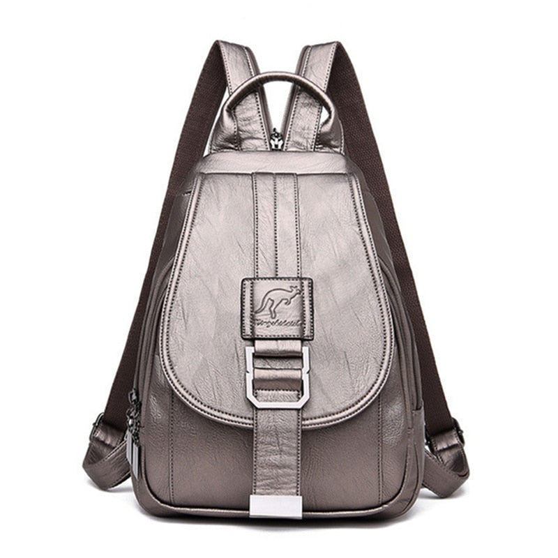Leren Damesrugzak Elegant Design Praktisch Schoudertas Dagelijks Gebruik Mode Accessoire Veelzijdig Stijlvol | Sansoti
