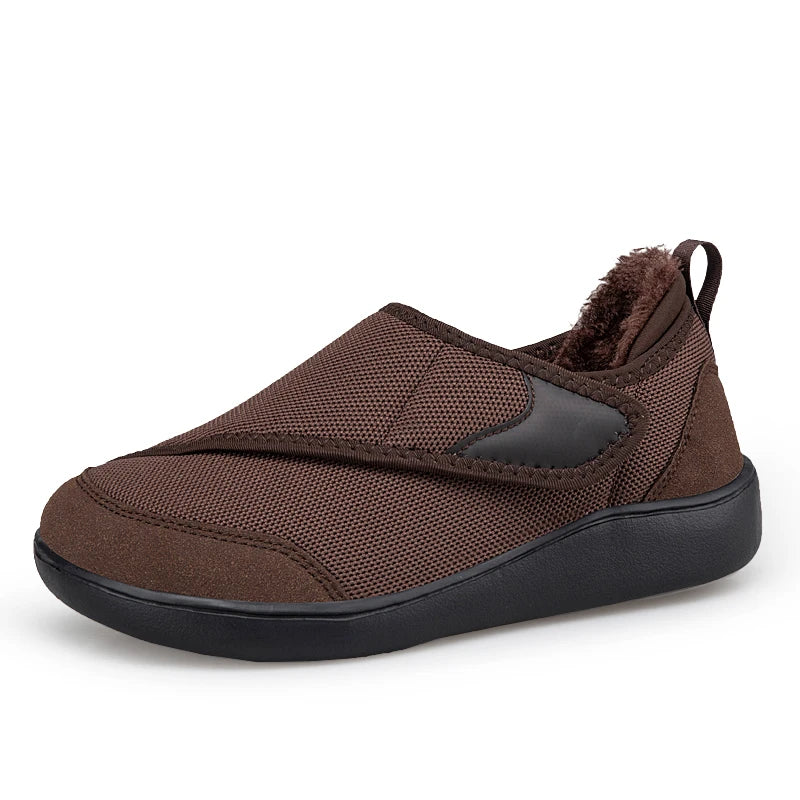 Orthopedische Winterschoenen Brede Pasvorm Warm Gevoerd Verstelbaar Klittenband Comfortabel Heren Dames | Sansoti
