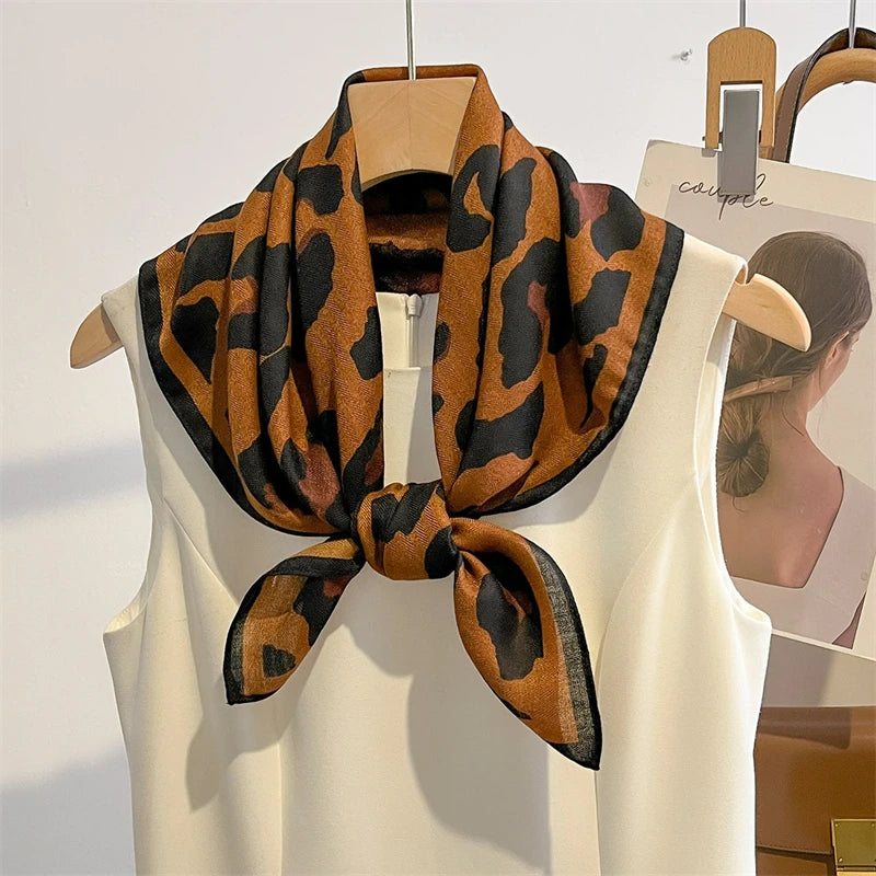 Square Bandana 68x68cm Cotton Print Headscarf for Women, Hair and Neck Scarf, Multifunctional, Four Seasons | Sansoti