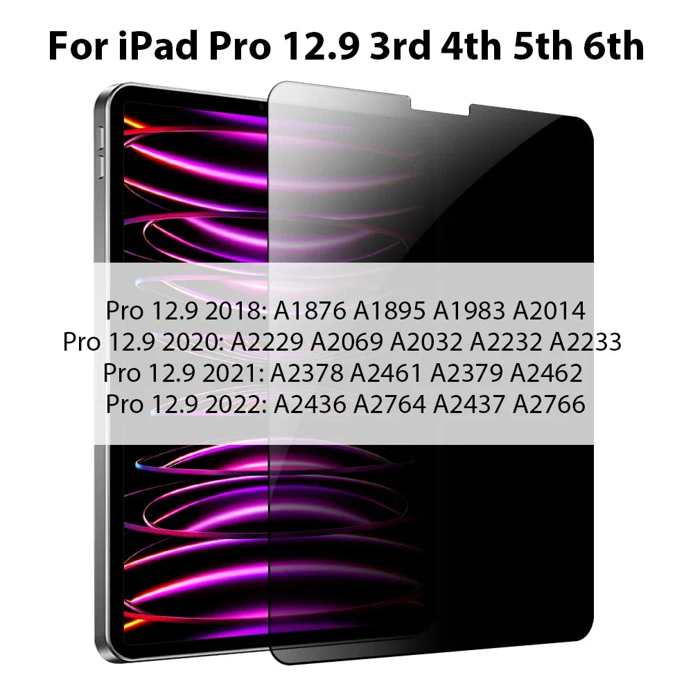 Privacy Screen Protector Tempered Glass for iPad - Side-Angle Protection Display Security Anti-Peeping Screen | Sansoti