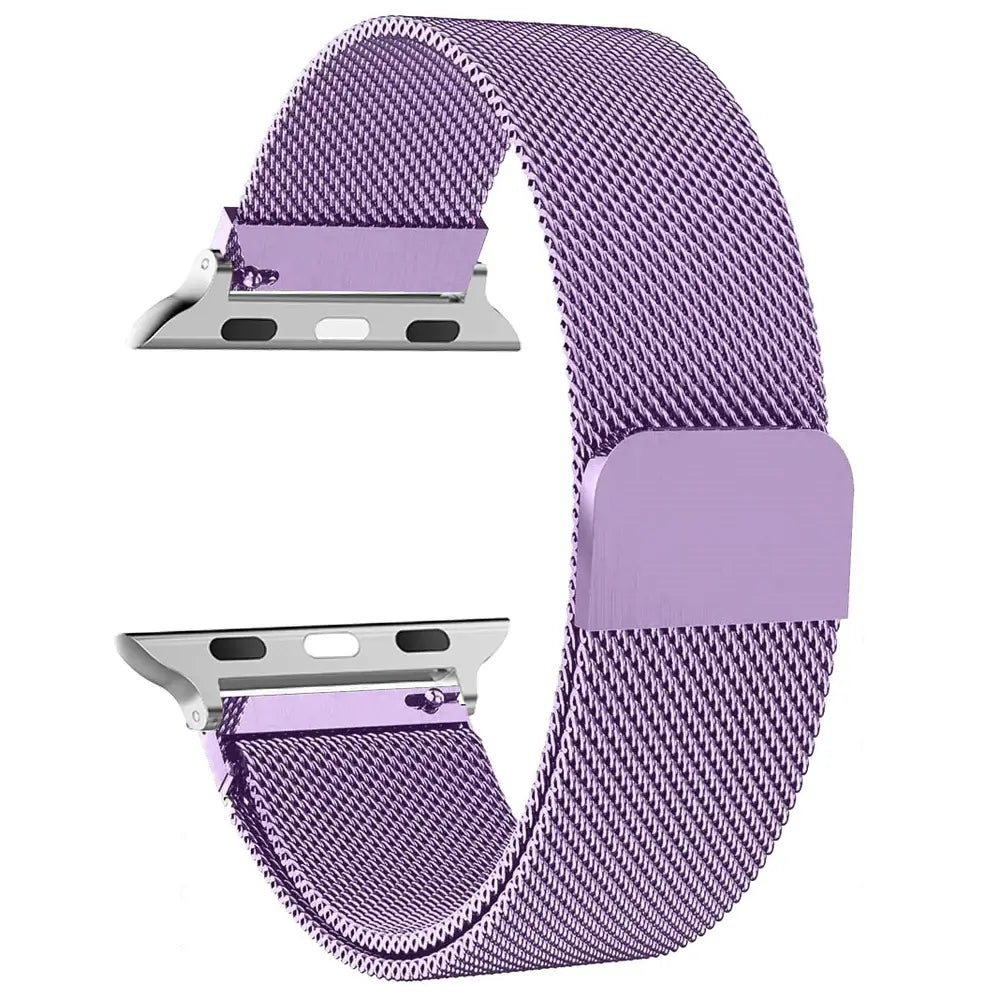 Magnetisches Uhrenarmband aus Edelstahl-Mesh, verstellbar, Smartwatch-Zubehör, 38–49 mm, universell | Sansoti