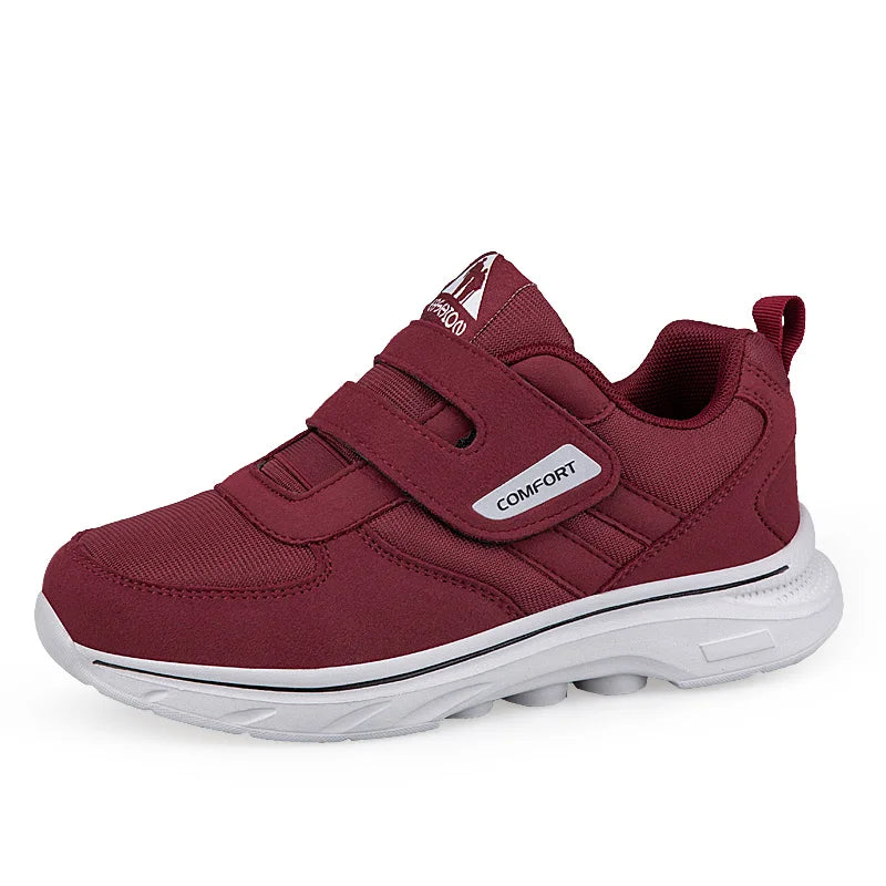 Verstelbare Heren Wandelschoenen Extra Breed Zachte Zool Lichtgewicht Mesh Comfortschoenen voor Ouderen | Sansoti
