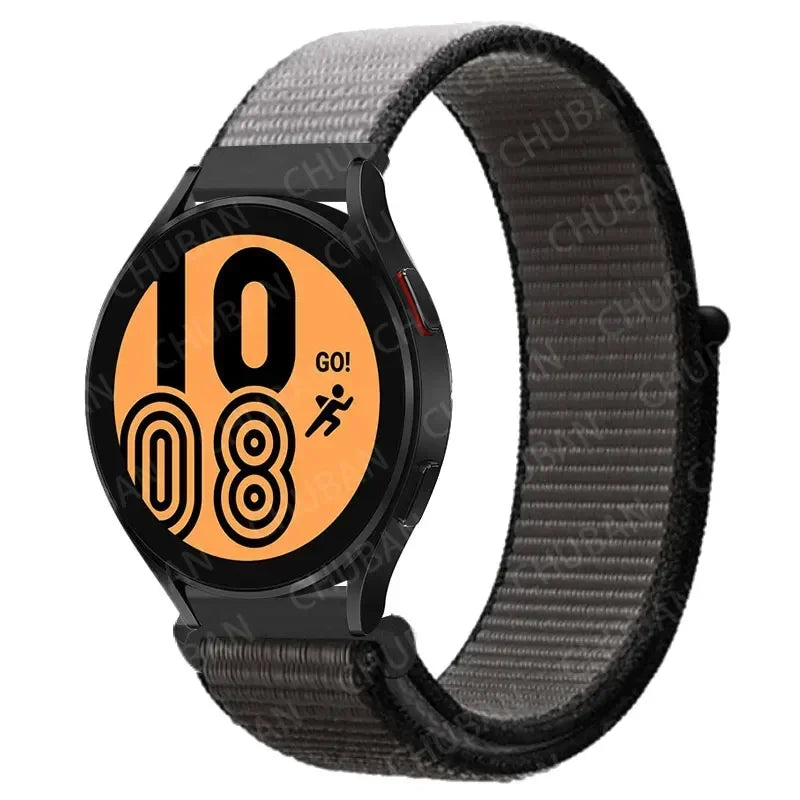 Nylonowy pasek sportowy do smartwatcha 20mm 22mm Oddychający Lekki Pasek typu Loop na nadgarstek Regulowany Trening Fitness | Sansoti