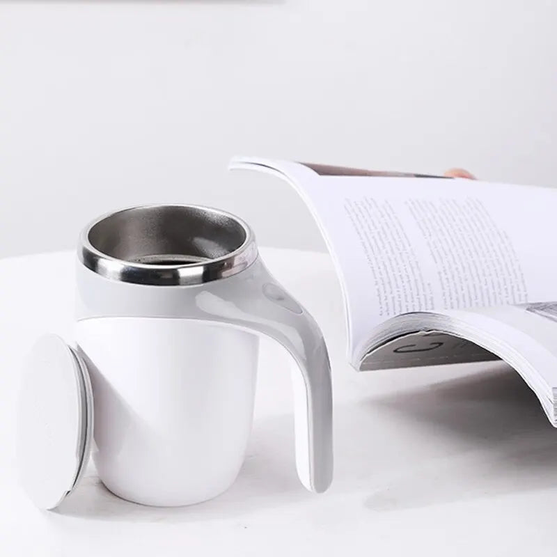 Zelfroerende Thermosbeker 400ml – Automatisch Mixende Reisbeker met Verwarmfunctie | Sansoti