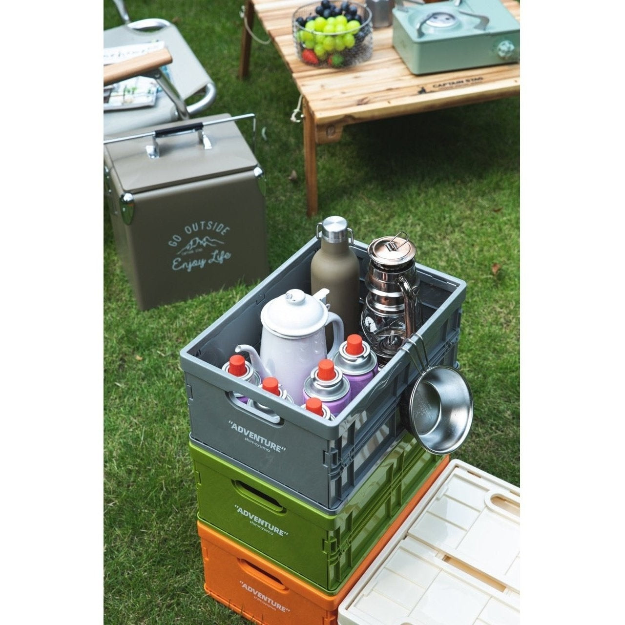 Faltbare Aufbewahrungsbox PP Stapelbar A4 34x24cm 8kg Büro Dokumente Bücher | Restfield