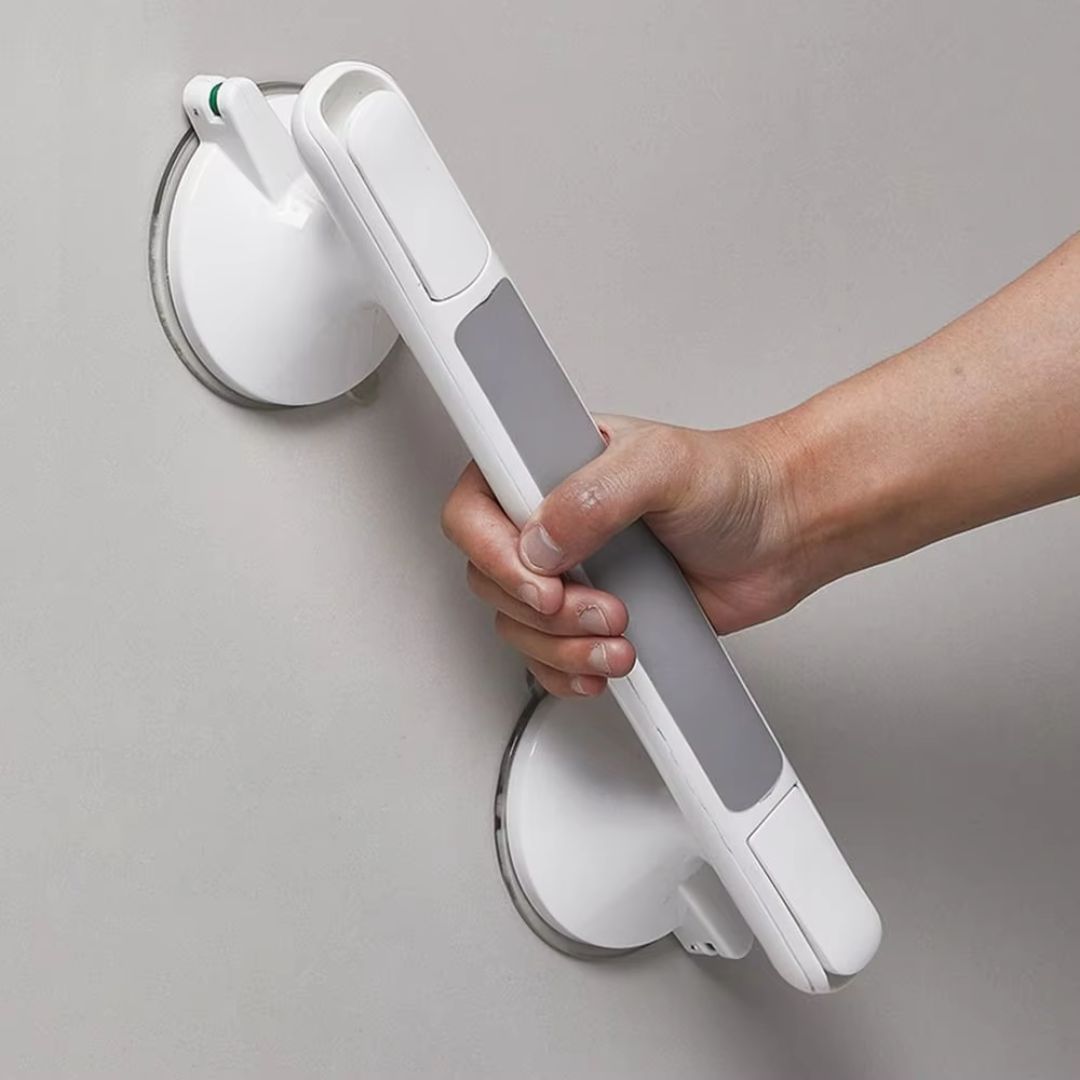 Veiligheidsbeugel voor Douche met Zuignappen – Anti-Slip Steunhandgreep Badkamer Haltergrip Senioren Veiligheid Montagevrij | Sansoti