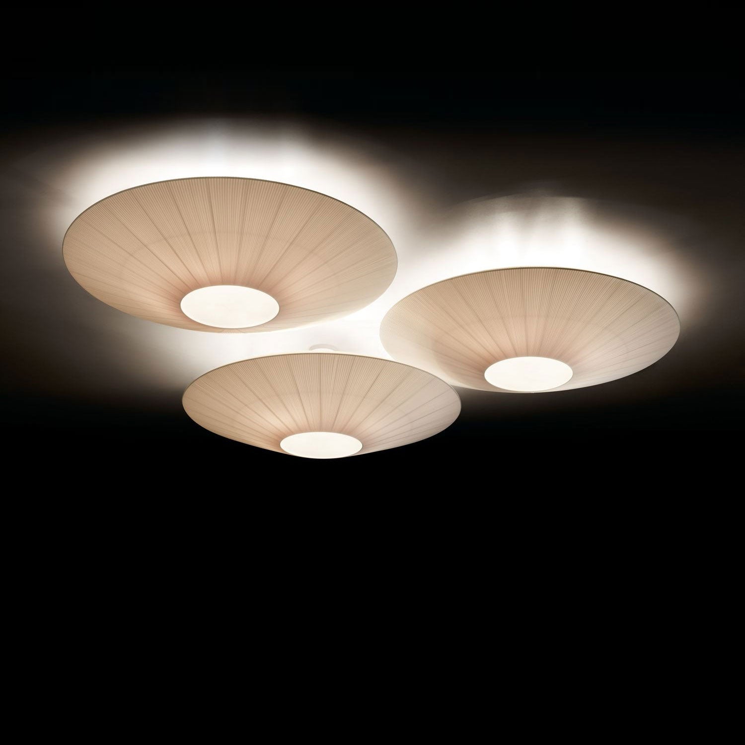 Plafondlamp Oosterse Stijl Stoffen Kap Zachte Verlichting voor Eetkamer Woonkamer Dimbaar 3 Maten | Sansoti