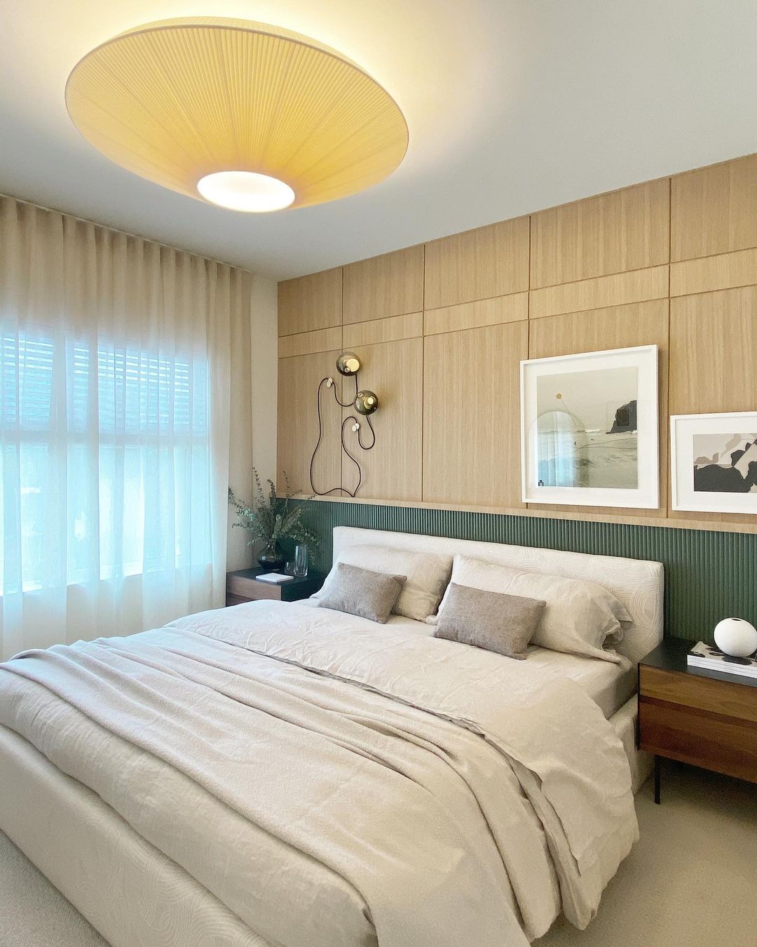 Plafondlamp Oosterse Stijl Stoffen Kap Zachte Verlichting voor Eetkamer Woonkamer Dimbaar 3 Maten | Sansoti