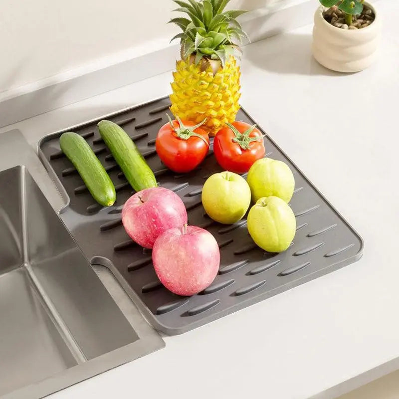 Siliconen Droogmat voor Aanrecht – Hittebestendig tot 230°C & Snel Drogend – Antislip Afdruipmat 40x32,5cm | Sansoti