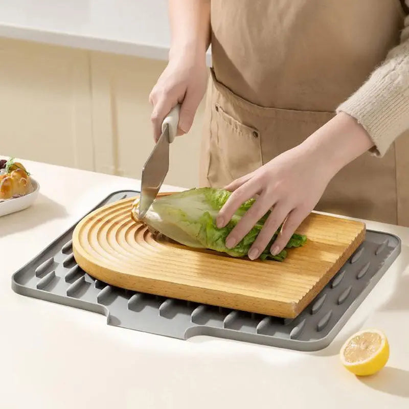 Siliconen Droogmat voor Aanrecht – Hittebestendig tot 230°C & Snel Drogend – Antislip Afdruipmat 40x32,5cm | Sansoti