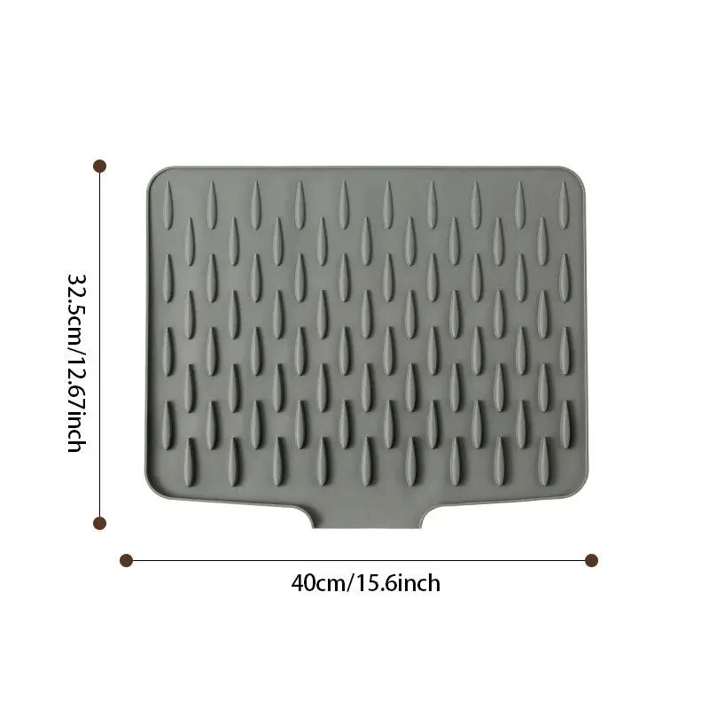 Siliconen Droogmat voor Aanrecht – Hittebestendig tot 230°C & Snel Drogend – Antislip Afdruipmat 40x32,5cm | Sansoti