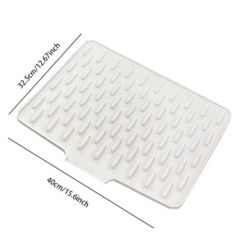 Siliconen Droogmat voor Aanrecht – Hittebestendig tot 230°C & Snel Drogend – Antislip Afdruipmat 40x32,5cm | Sansoti