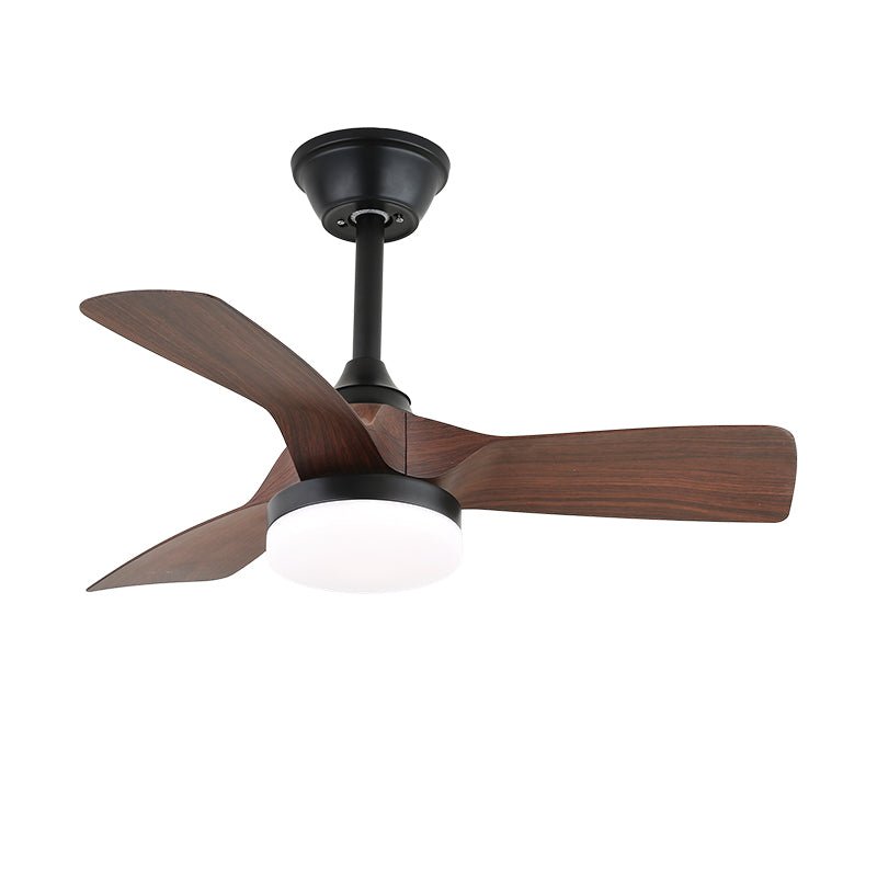 Plafondventilator met Verlichting Scandinavisch Design Zwart Hout 61-80cm | Sansoti