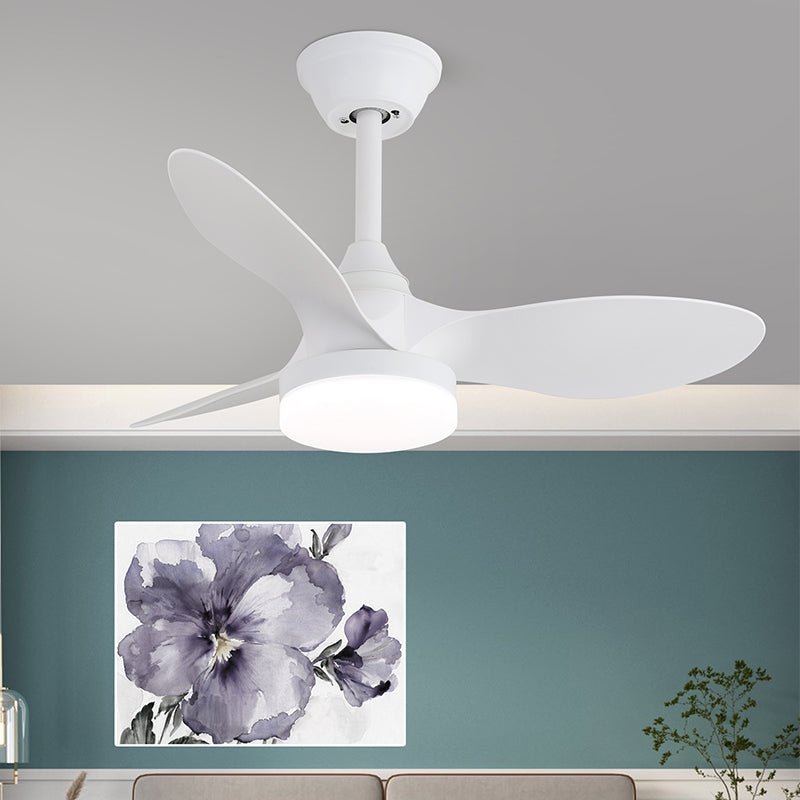 Plafondventilator met Verlichting Scandinavisch Design Zwart Hout 61-80cm | Sansoti