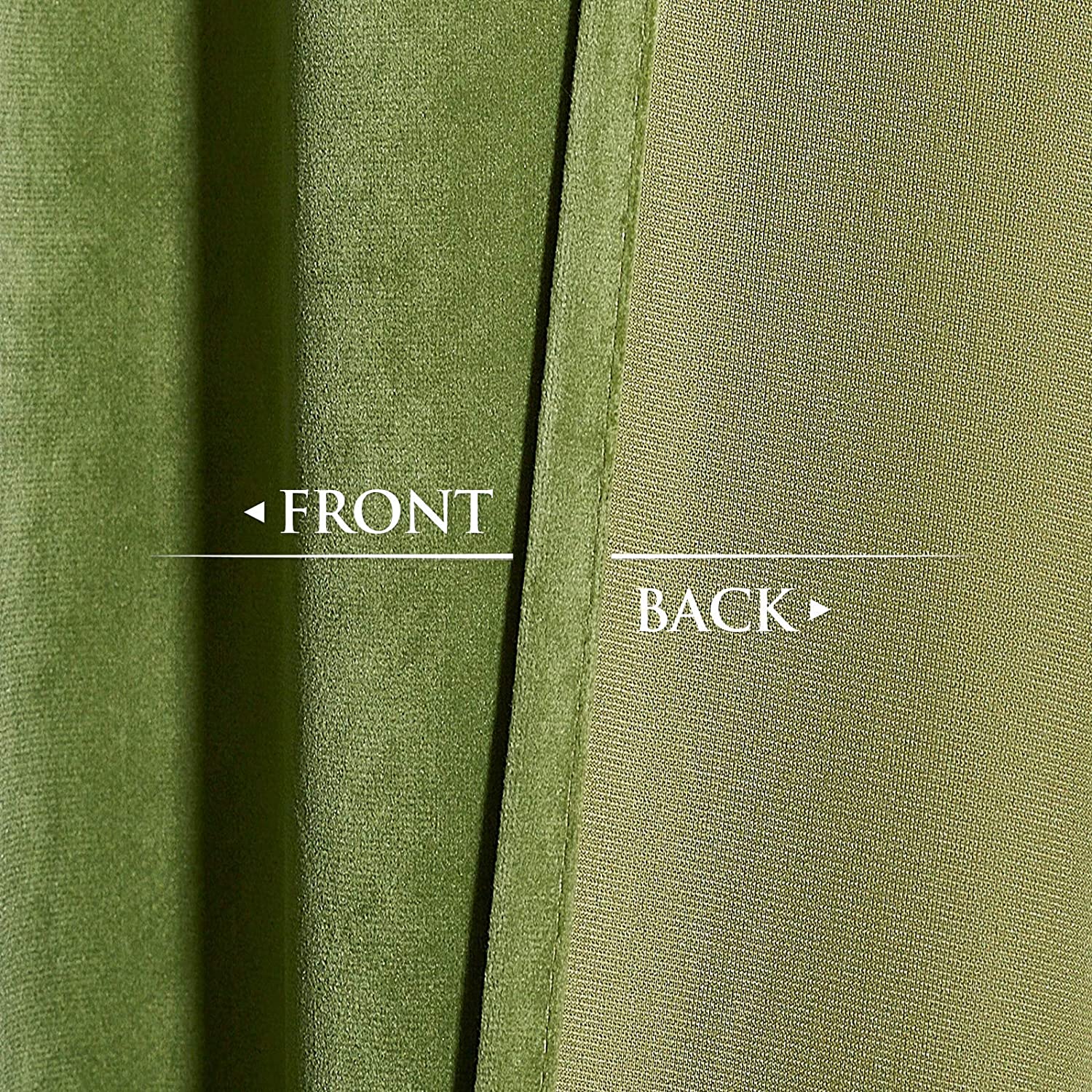 Velvet Blackout Curtains with Silver Rings 2 Panels | Sansoti