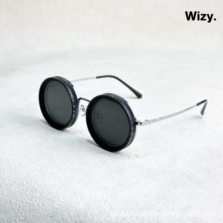 Zonnebril met Donkere Glazen UV400 Bescherming Zwart Retro Goud Zilver Fashion | Sansoti