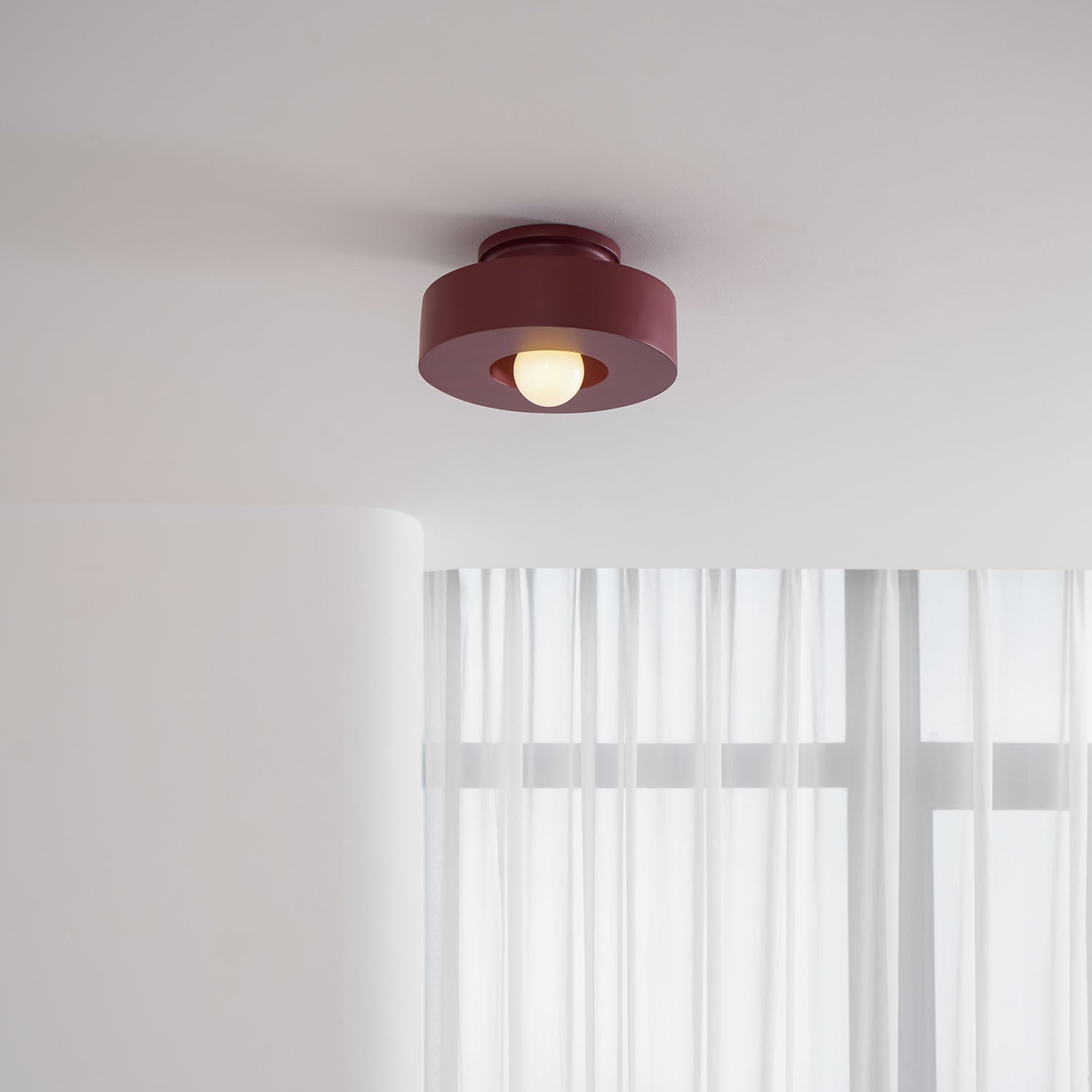 Plafondlamp Simon met Gestapelde Cilindervormen Hars Beschikbaar in Rood Groen Zwart E26 E27 Fitting Ø30×15cm Minimalistisch Design Geometrisch Sculptuur Verlichtingselement | Sansoti