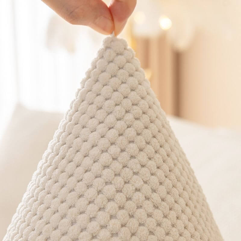 Sofabezug Plüsch-Sitzmöbelschutz Anti-Rutsch-Möbelschutz für Sofa Sessel Wohnzimmer Grau Beige | Sansoti