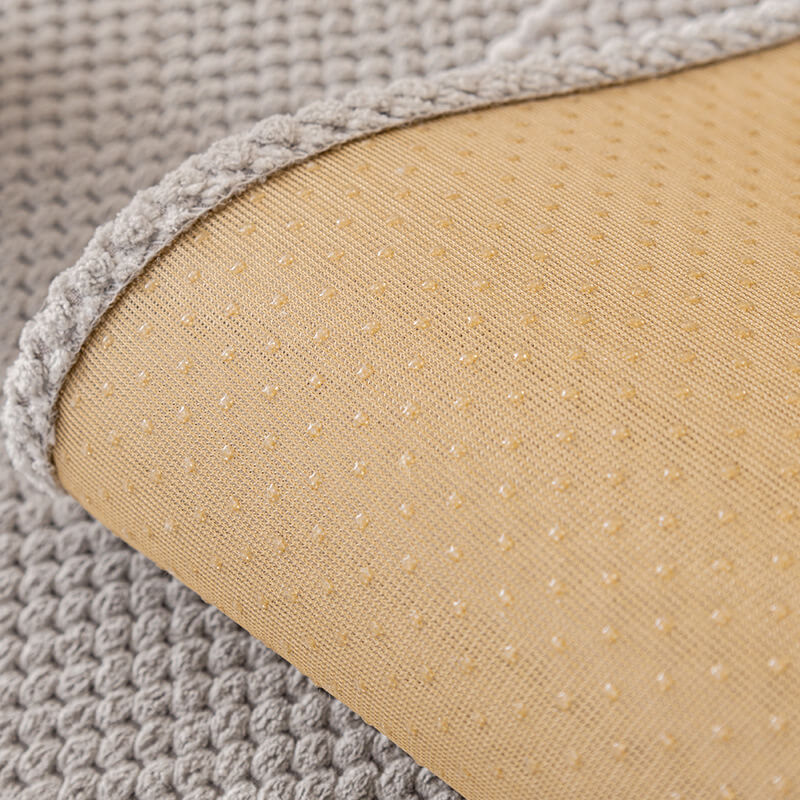 Sofabezug Plüsch-Sitzmöbelschutz Anti-Rutsch-Möbelschutz für Sofa Sessel Wohnzimmer Grau Beige | Sansoti