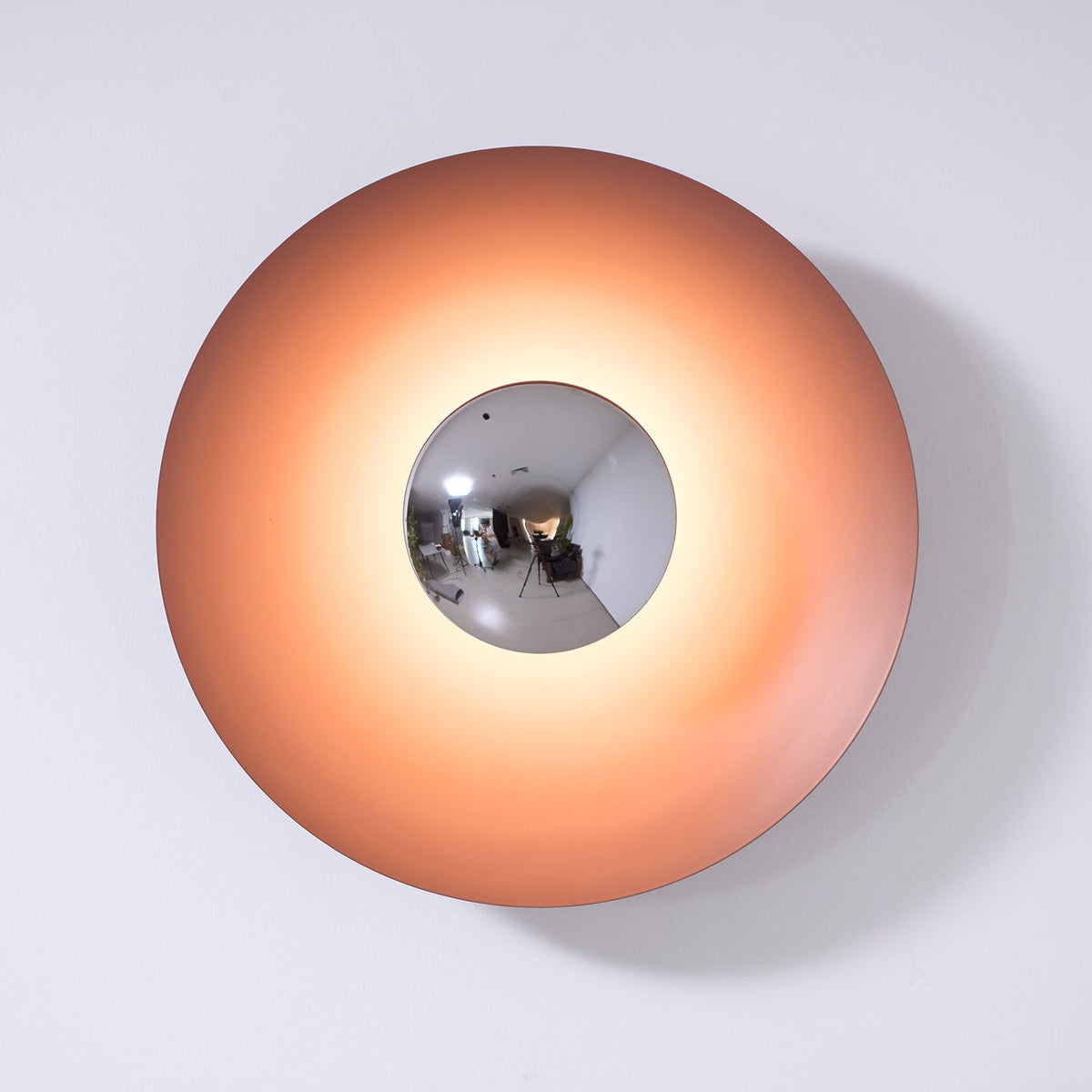 Runde LED-Wandleuchte Eclipse Metall Deckenleuchte Moderne minimalistische Beleuchtung Wohnzimmer Schlafzimmer | Sansoti