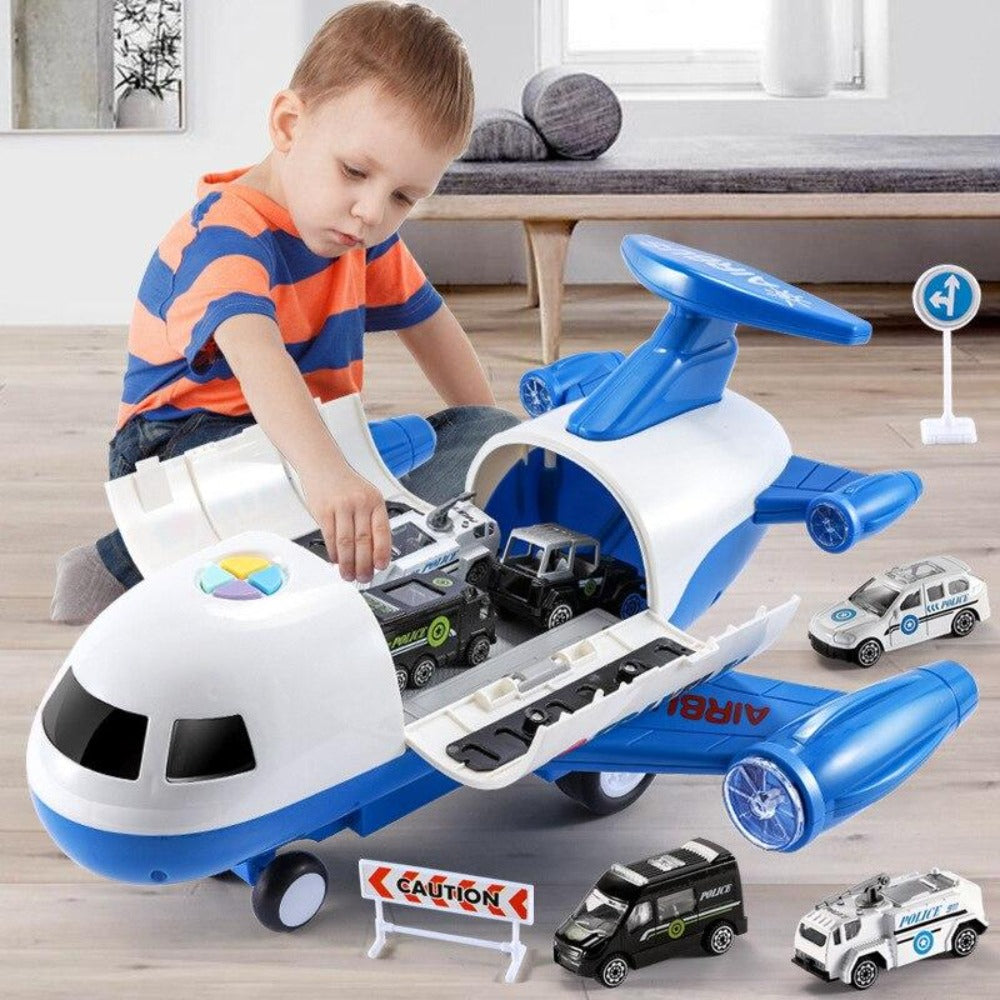 Flugzeug Spielset Kinder 20-teilig Baufahrzeuge Flughafen 3-6 Jahre | Restfield