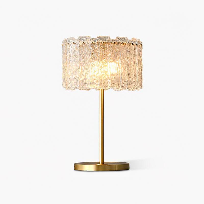 Glazen Tafellamp met Messing Voet – Design Verlichting voor Interieur | Sansoti