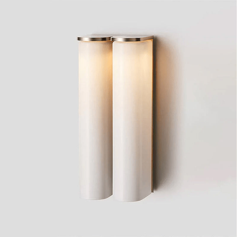 Smalle Buis Wandlamp met Glazen Kap – Moderne Wandverlichting voor Hal en Woonkamer | Sansoti