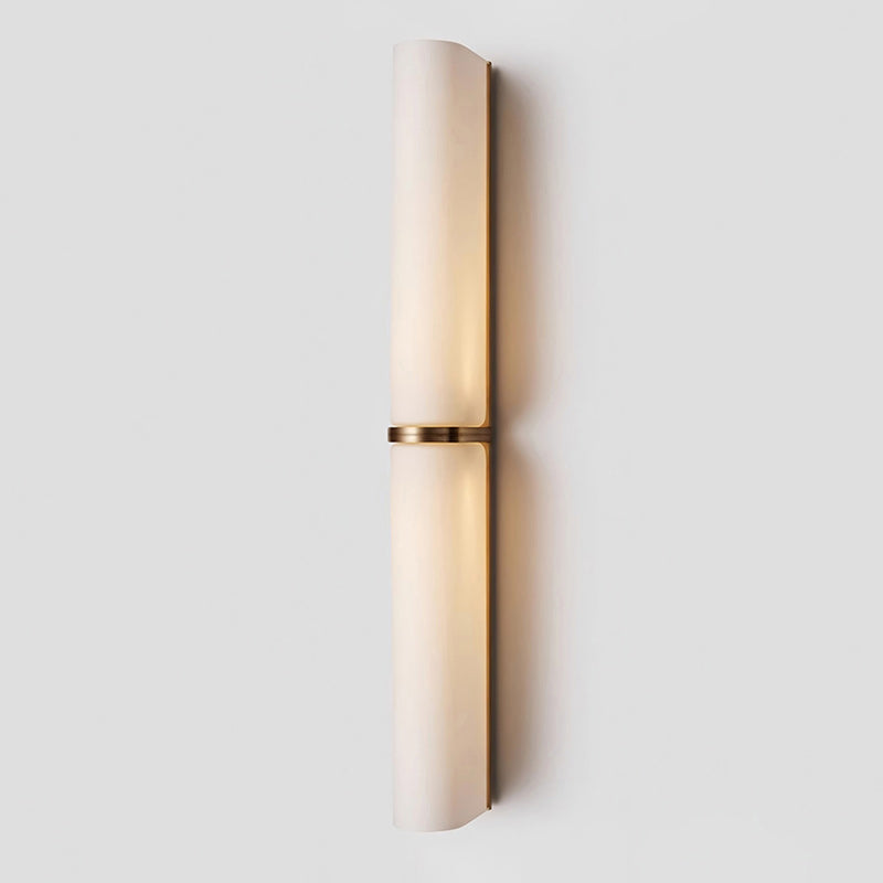 Smalle Buis Wandlamp met Glazen Kap – Moderne Wandverlichting voor Hal en Woonkamer | Sansoti