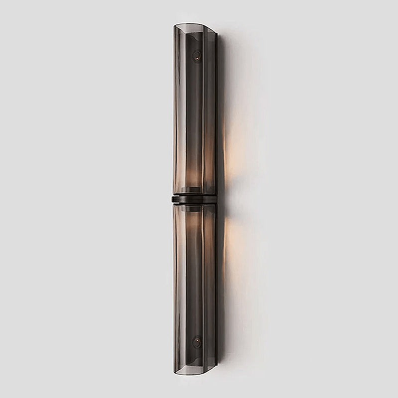 Smalle Buis Wandlamp met Glazen Kap – Moderne Wandverlichting voor Hal en Woonkamer | Sansoti