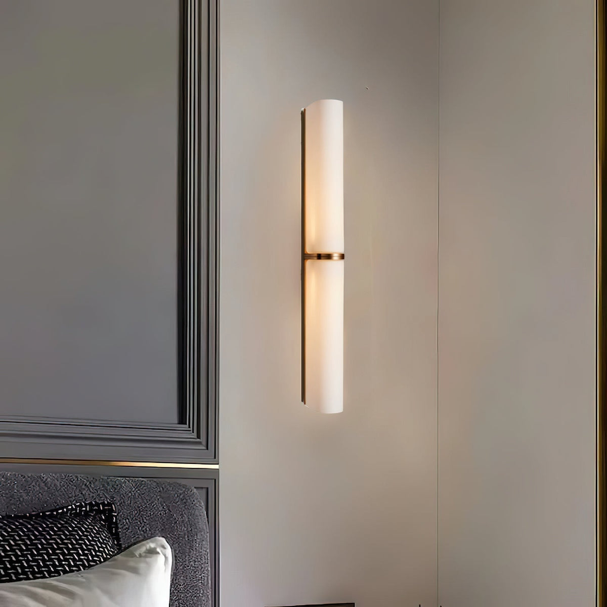Moderne Wandlamp Glas Minimalistisch Design IJzeren Armatuur LED Verlichting Binnen Sfeervol Accent Woonkamer | Sansoti