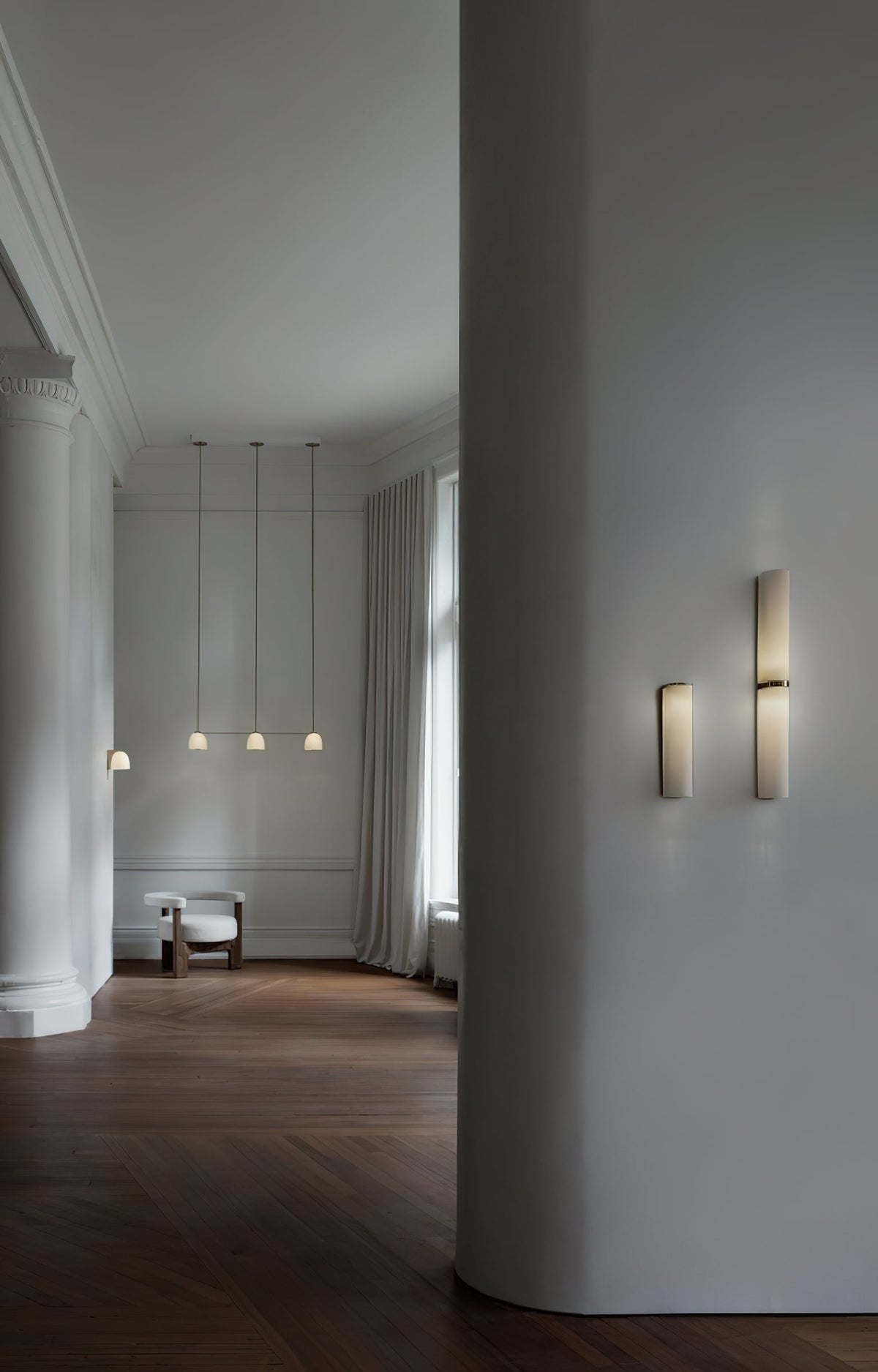 Moderne Wandlamp Glas Minimalistisch Design IJzeren Armatuur LED Verlichting Binnen Sfeervol Accent Woonkamer | Sansoti