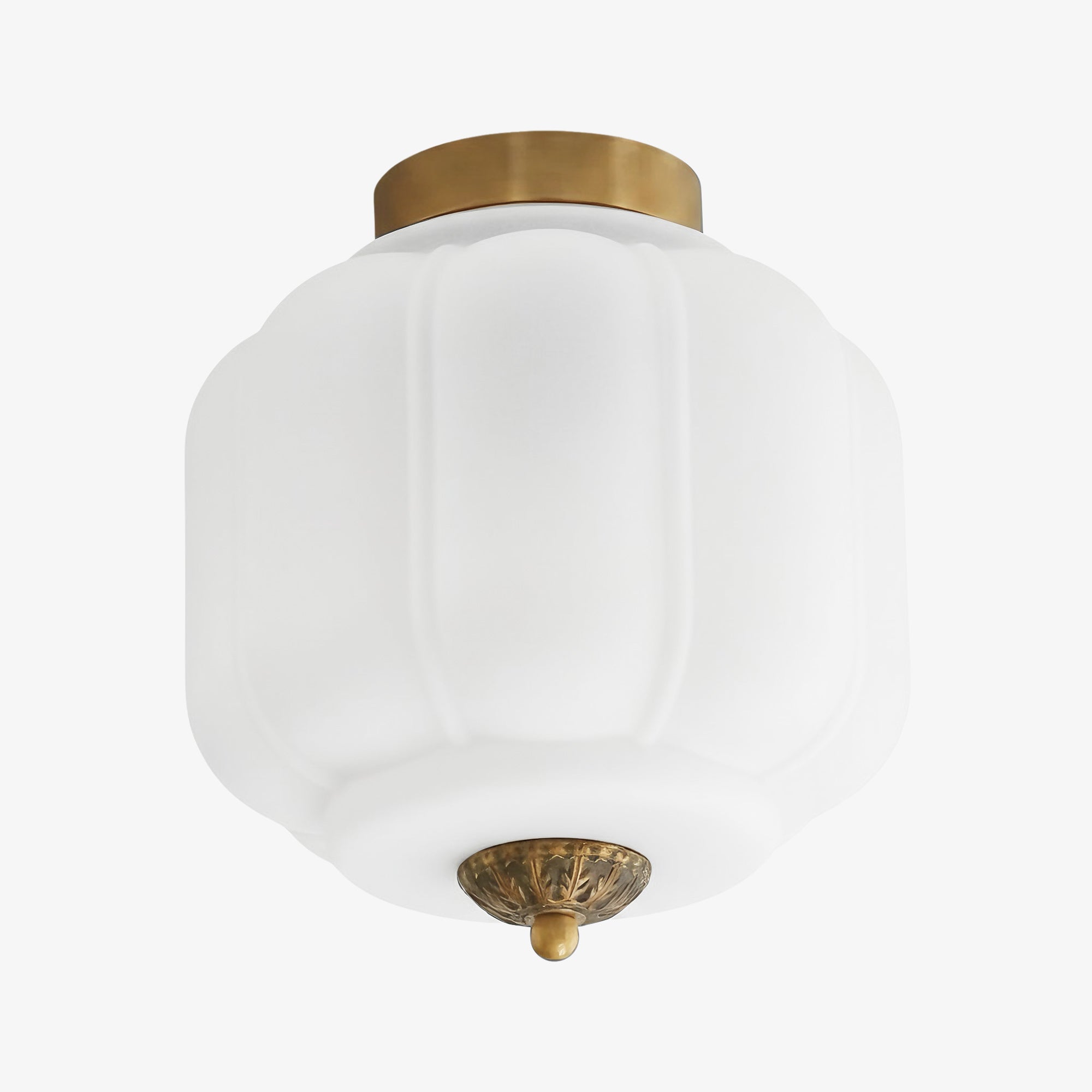 Plafondlamp Melkglas Glazen Kap Moderne Verlichting Scandinavische Stijl Woonkamer Eetkamer Slaapkamer Flush Mount | Sansoti