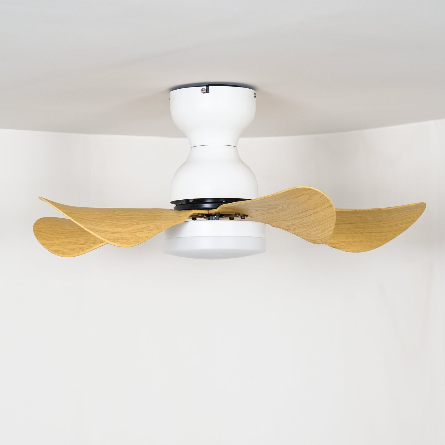 Plafondventilator met Geïntegreerde LED-verlichting Houteffect 74cm | Sansoti
