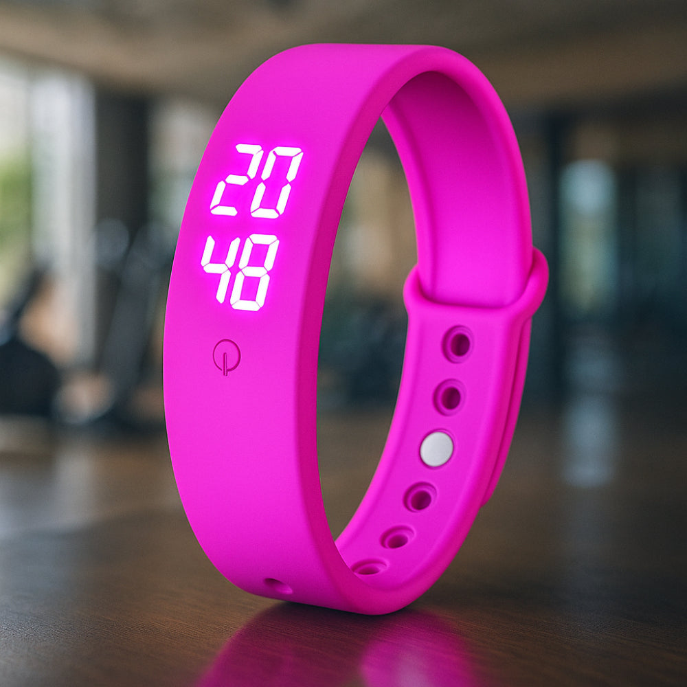 Digitaal Sporthorloge Waterdicht Siliconen Fitnesshorloge met Trillingsalarm en Temperatuurmeting | Sansoti
