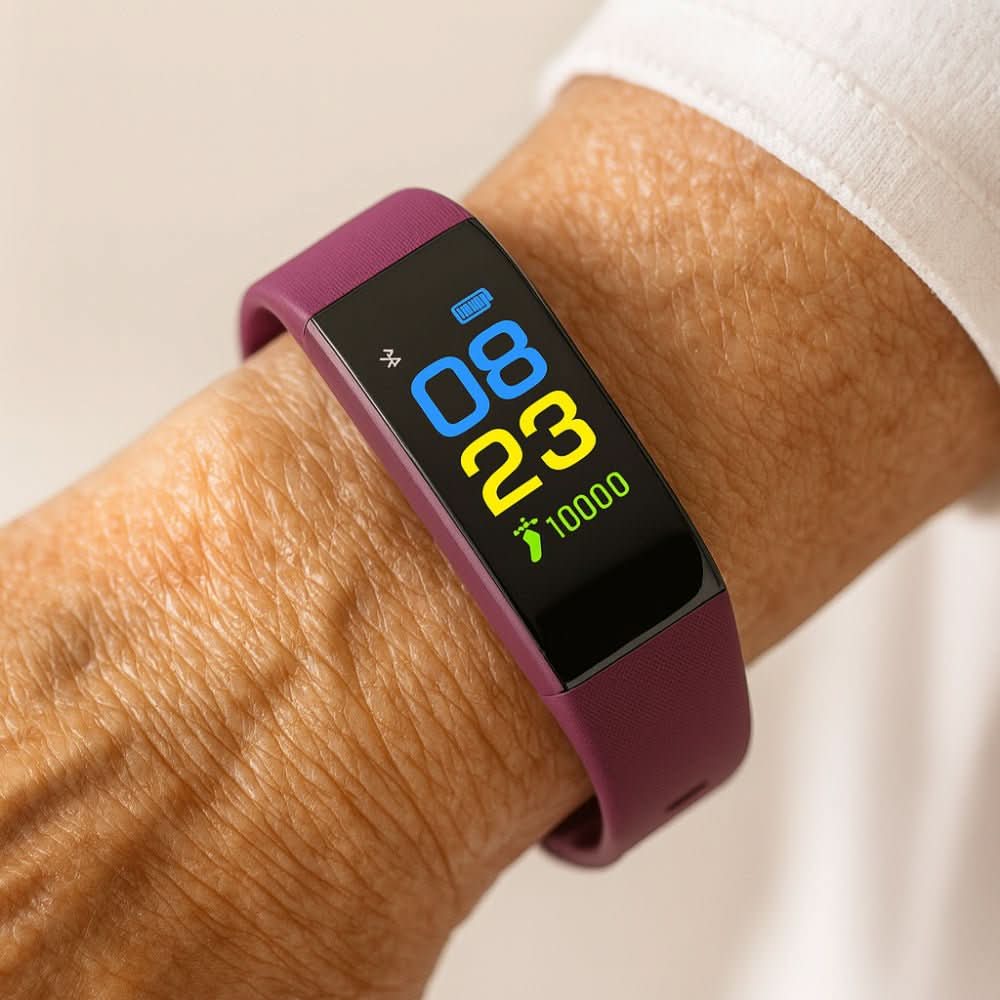 Smartwatch dla seniorów z pomiarem parametrów zdrowotnych Monitorowaniem tętna Licznikiem kroków Funkcjami bezpieczeństwa Do codziennego użytku | Sansoti