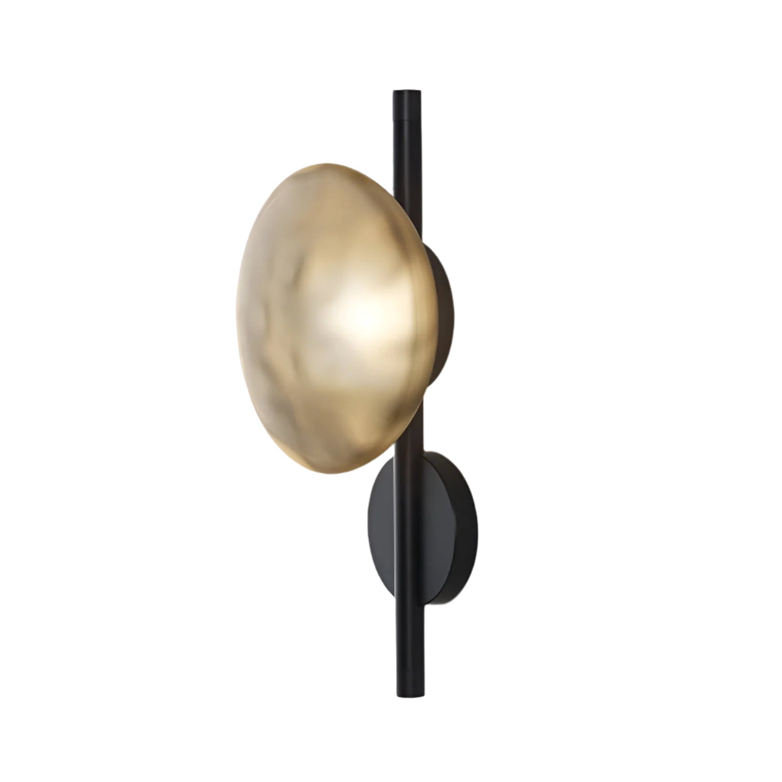 Wandlamp Glas Rond Scandinavisch LED 5W Zwart Goud 20cm Design | Sansoti