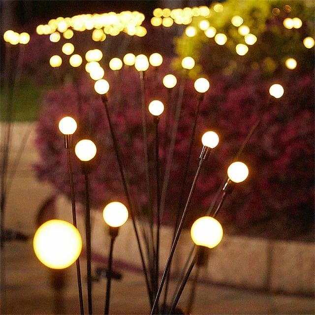 Solar Garden Lights Moving Light with Flexible Wires Waterproof 6 LED Solar Garden Lighting Outdoor Lamp | Sansoti