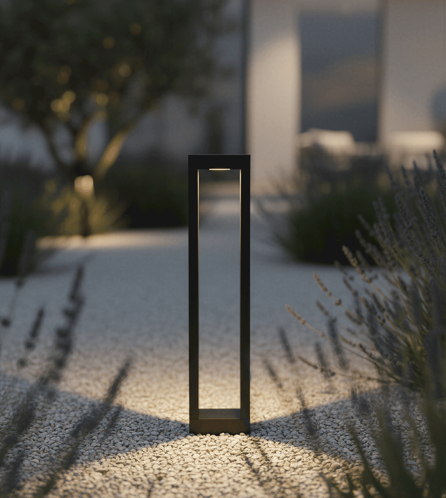 Lampadaire Extérieur LED 10W IP65 Aluminium Noir 60cm Jardin Allée Chemin Moderne