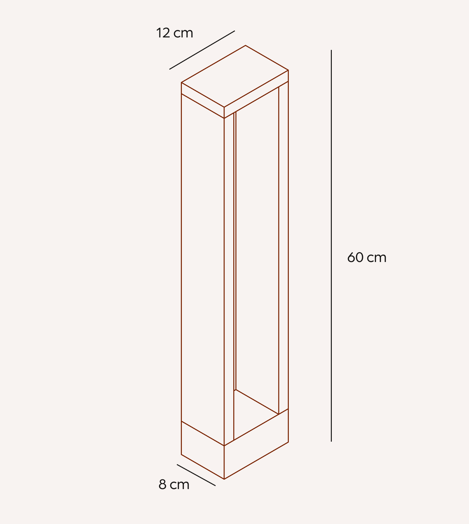 Lampadaire Extérieur LED 10W IP65 Aluminium Noir 60cm Jardin Allée Chemin Moderne