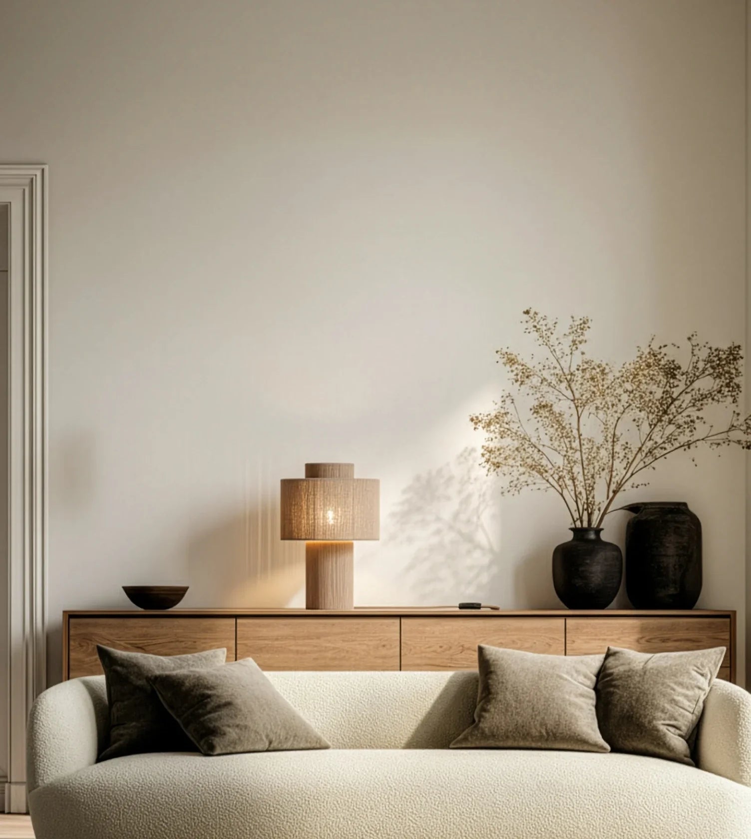 Hanglamp Gevlochten Katoen Natuurlijk Design 25cm Boho Sfeerverlichting | Sansoti