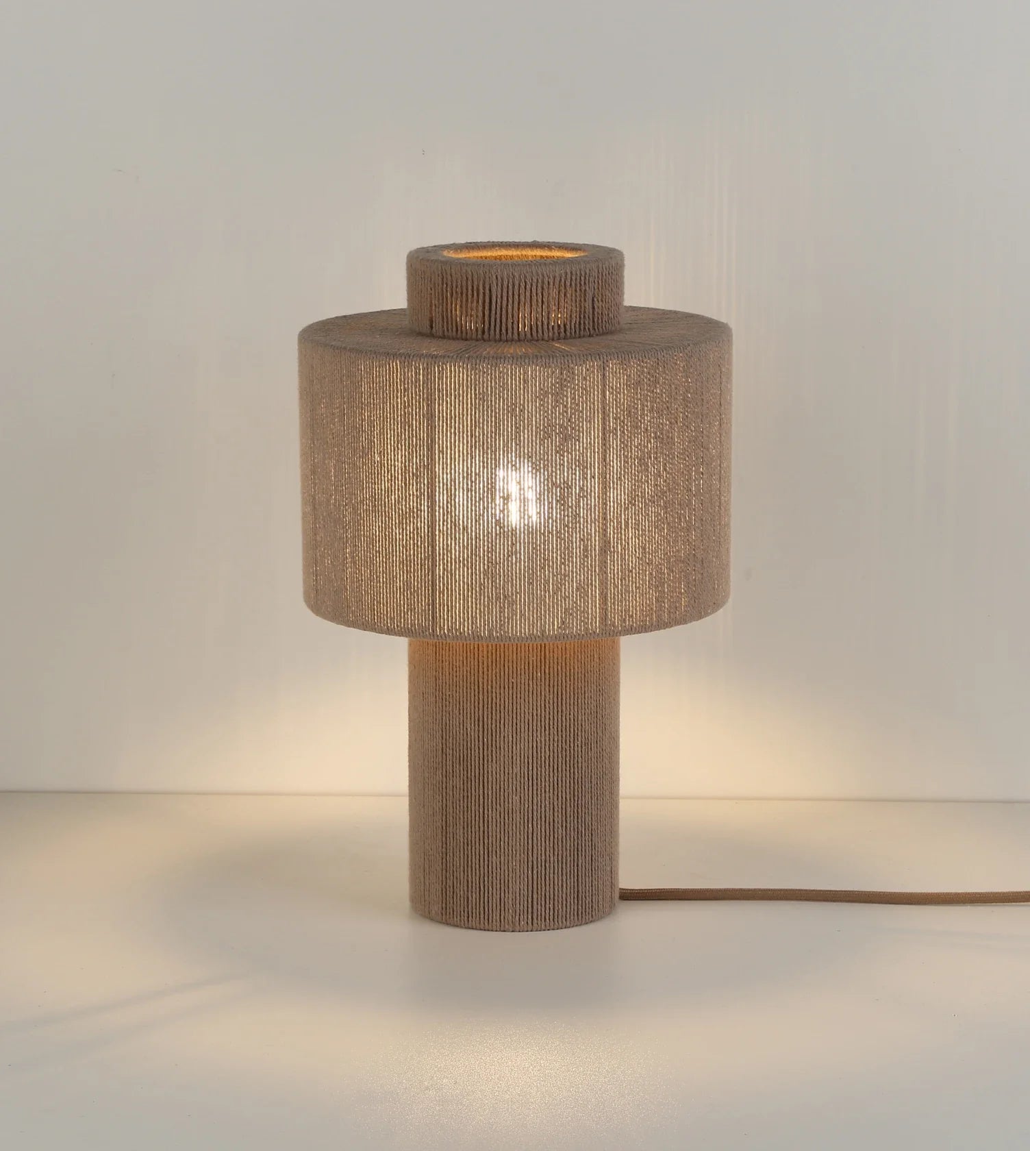 Hanglamp Gevlochten Katoen Natuurlijk Design 25cm Boho Sfeerverlichting | Sansoti